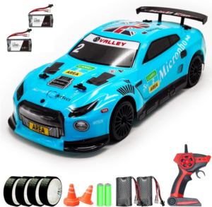 1:14 RC Car 4WD High-Speed Off-Road Racing Car with LED Lights, 2.4GHz Remote Control, Dual Battery